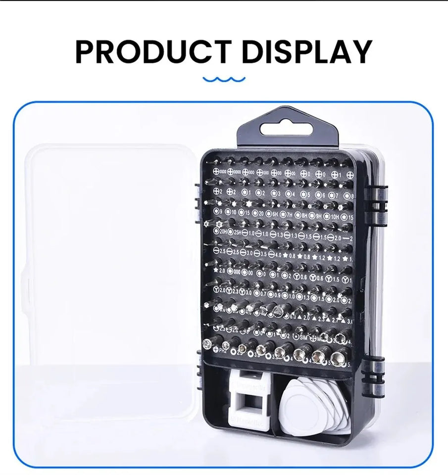 115-in-1 Precision Screwdriver Set for Electronics Repair DIY Tools Kit for Phone Laptop PC Watches Glasses and Eyewear