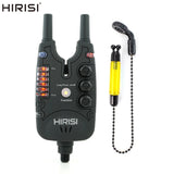 Hirisi Carp Fishing Bite Alarms Set with Swingers, LED Bite Indicator, Waterproof Fishing Alarm for Coarse Fishing