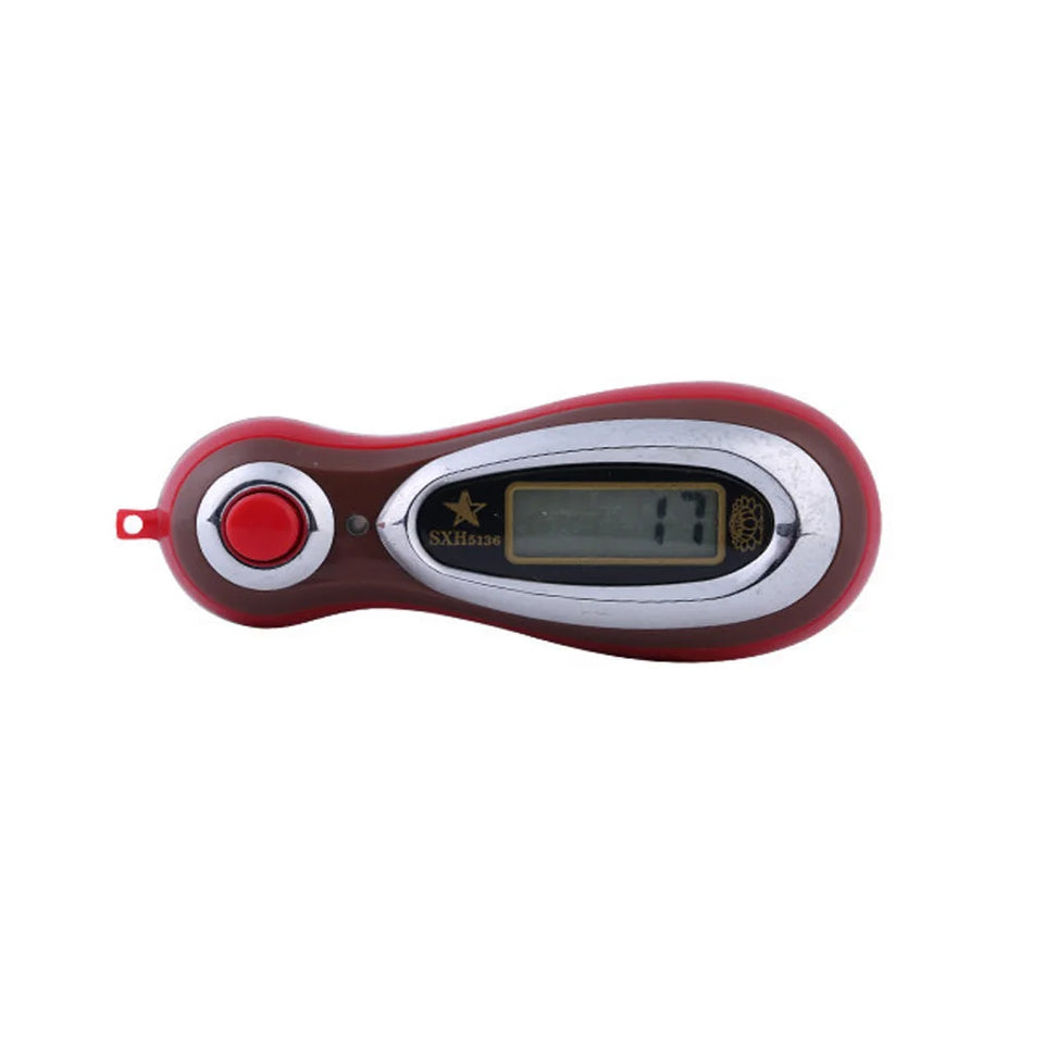 LCD Display Electronic Digital Tally Counter Electronic Finger Counter With Battery MP3 Manual Counter With Lanyard Random Color