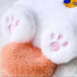 Kawaii Plush Brooch Coffee Cat Plush Keychain Soft Stuffed Cute Cat Plush Doll Colorful Ins Animal Plush Key Chain Kid Girls