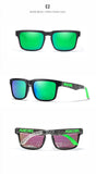 KDEAM New Arrivals Fashion Square Polarized Sunglasses For Men And Women Fishing Sun Glasses Colorful Lens With Hard Case