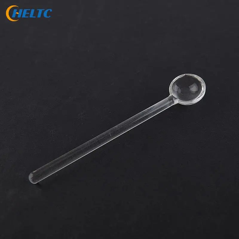 1PCS Transparent  Long Handle Glass Tea Spoons Tableware Clear Coffee Stirring Spoons Flatware For Home Kitchen Restaurant
