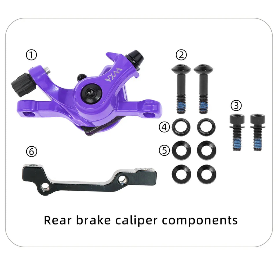 Bicycle Disc Brake Aluminum Alloy Mechanical Wire Pull Disc Brake MTB Bike MT200 160/180MM Caliper Hydraulic Disc Brake