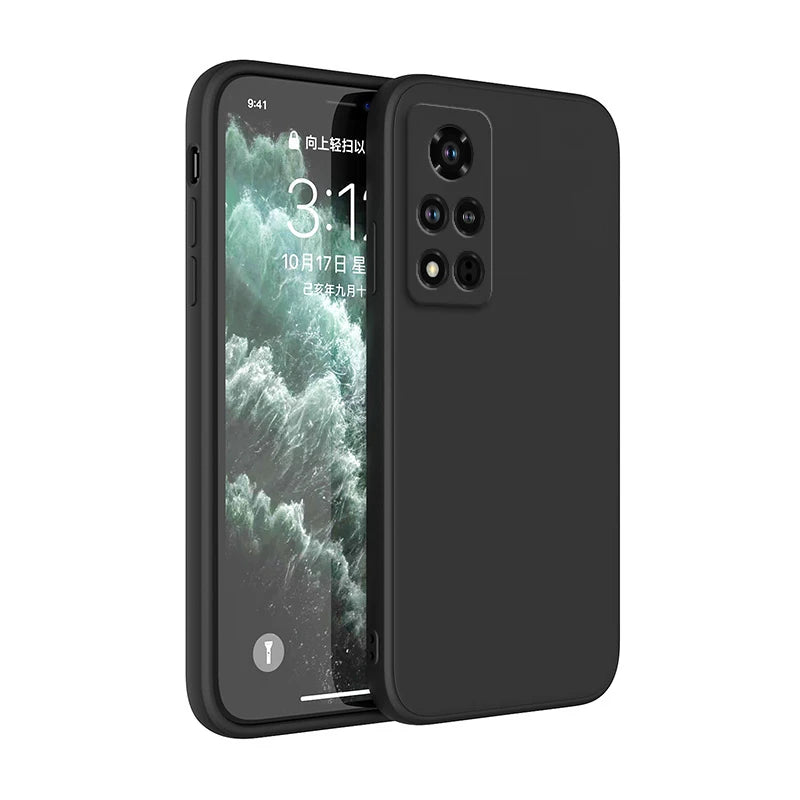 Luxury Original Phone Case for Xiaomi Mi 10T Pro Soft Square Liquid Silicone Camera Protection Covers Xiaomi Mi10T Pro Fundas