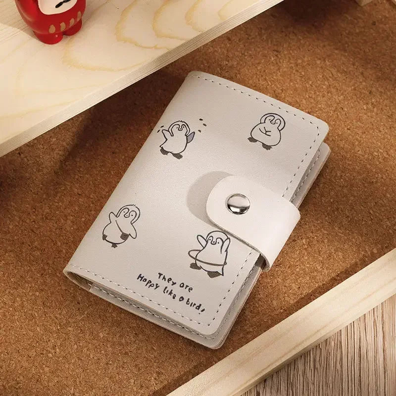 10 Slots Card Holder Business Card Photocards Holder Kawaii Credit Bank Card Case Portable Cash Clutch Wallet Desk Organizer