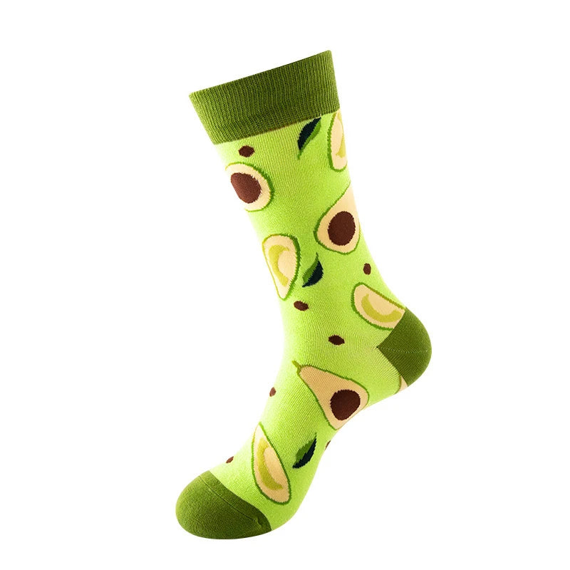 1 Pair Men Cotton Retro Abstract Oil Painting Art Socks Shout Modern Van Gogh Starry Night Happy Oil Painting Skateboard Sock
