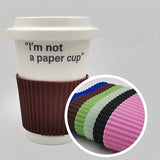 Silicone Cup Sleeve Portable Heat Insulation Coffee Cup Cover Ceramic Cup Cover Non-slip Bottle Sleeves Colored Mug Sleeve