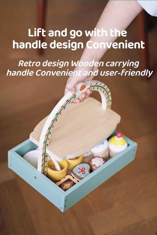 Tea Set Toy Set Play pretend with tea and sweets, Kids have a blast hosting playdate tea parties!