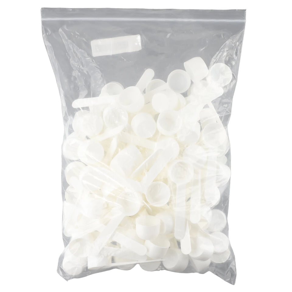 50/100pc 5g White Plastic Measuring Spoon Gram Scoop Food Baking Medicine Powder Milk  Coffee Tea Multifunctional Spoons