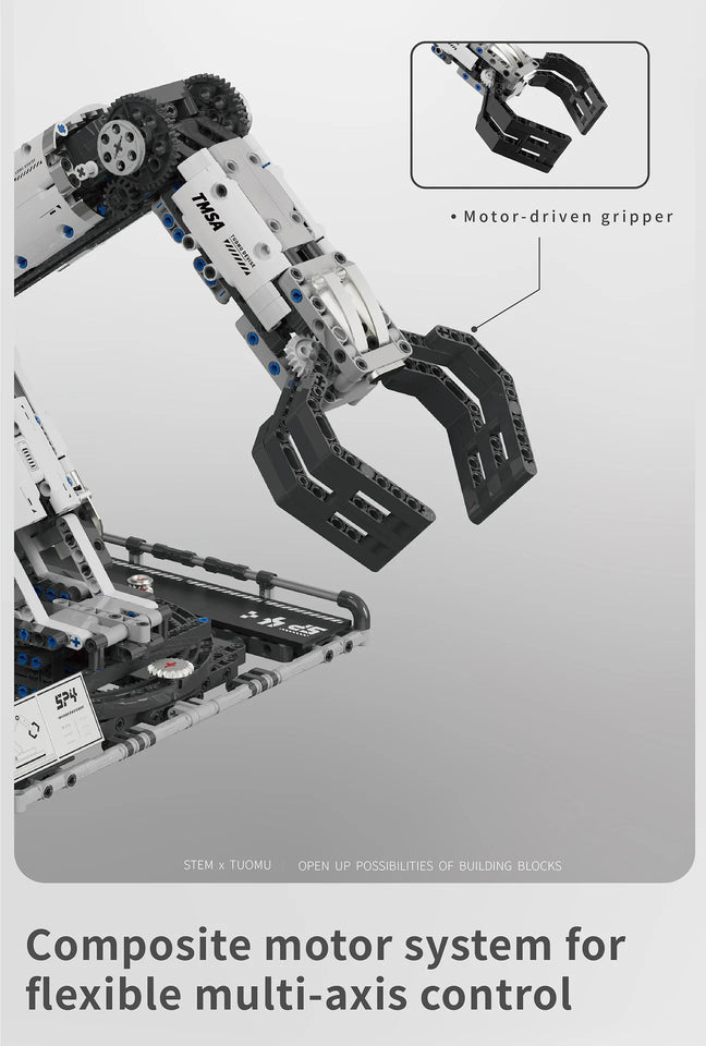 Robotic Arm Building Blocks Programmable Remote Control toys STEM Learning Cultivation of interest in mechanical engineering