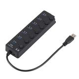 USB Hub 3.0 Multiprise USB High Speed Splitter 4/7 Port 5Gbps Hub Power Adapter with Switch Long Cable with Multiple Expander
