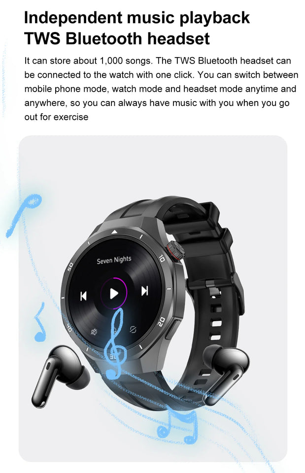 DT5 Pro Smart Watch for Men Women Digital Wrist Watches MP3 MP4 Music Smartwatches Fitness Bracelet Electronic Wristwatch Clock