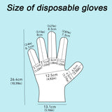 Disposable PE Gloves 200 Pcs Plastic Polyethylene Gloves for Food Handling Cleaning Protection