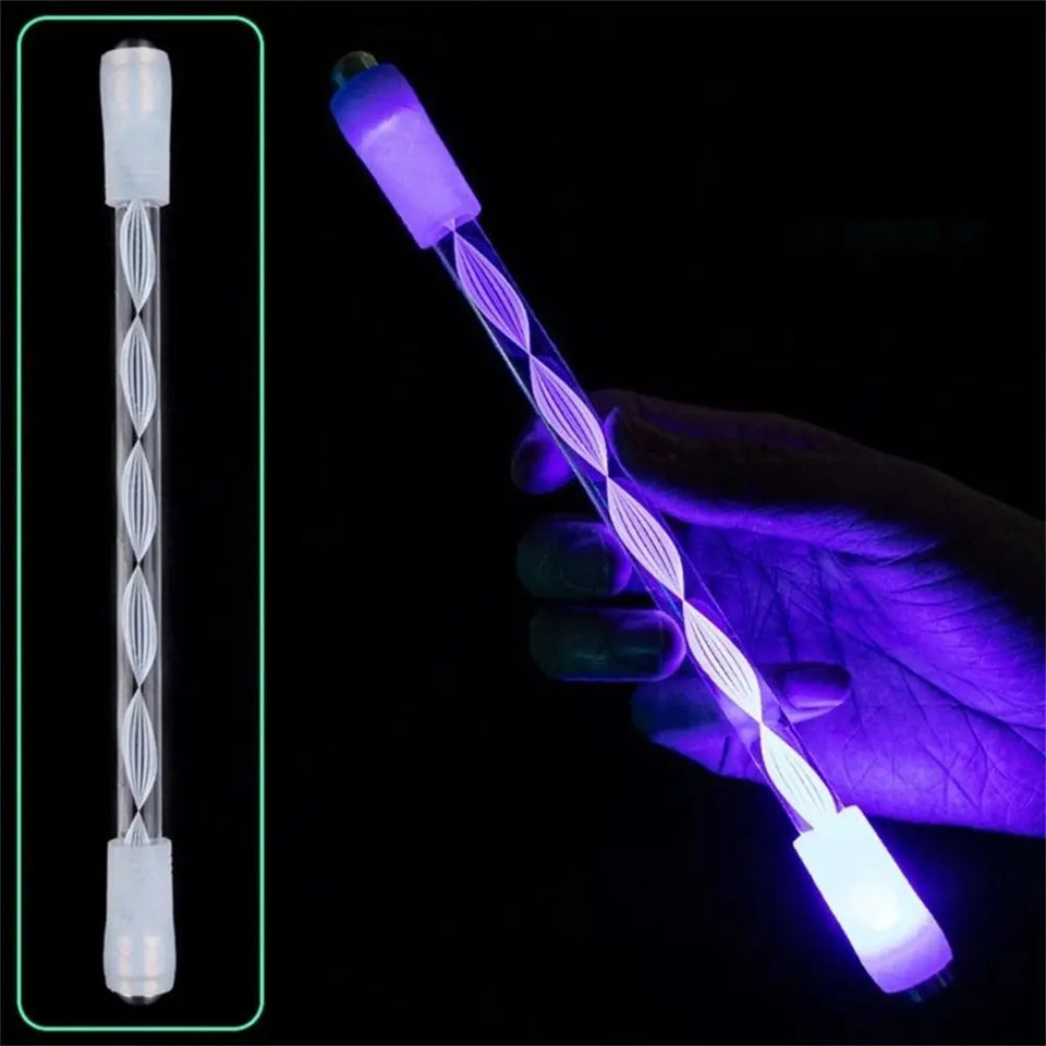 Creative Antistress LED Flash Anti-slip Stress Reliever Writing Tools Spinning Pen Spinner Toy