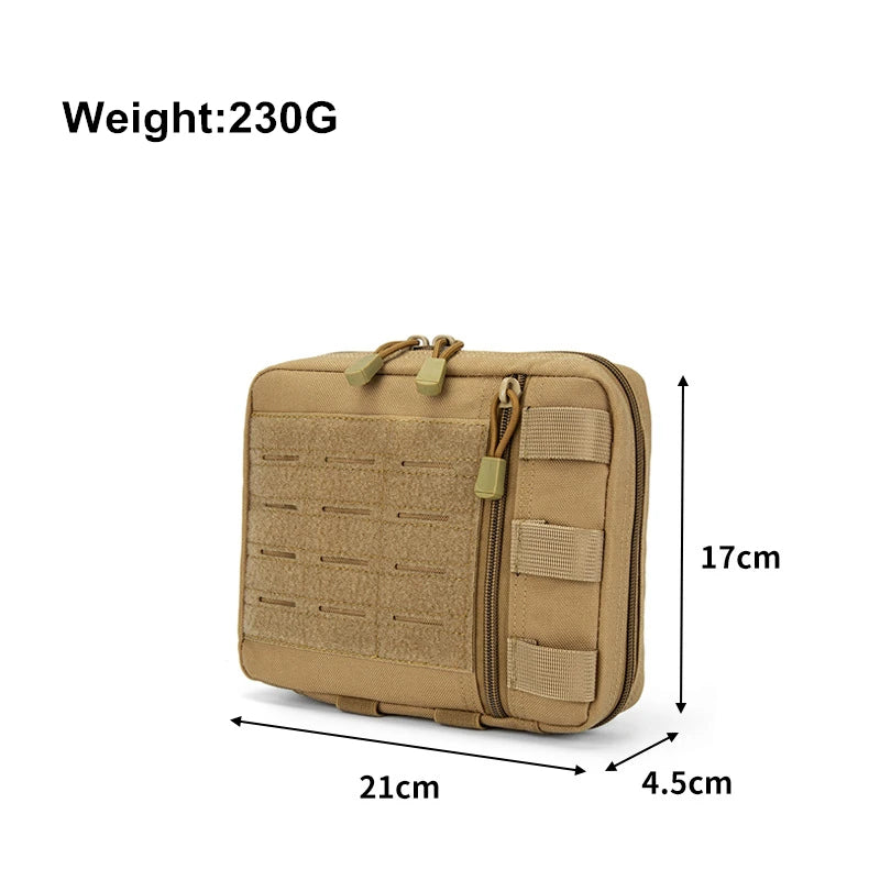 1000d Nylon Molle Admin Drop Pouch Bag, Laser Cut Utility Pouch Modular EMT EDC Organizer Cell Phone Tool Waist Pouch Bag