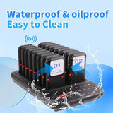 Restaurant Pager System,16 Restaurant Pagers,Wireless Calling System for Restaurant,1000FT Long Range Food Buzzer  Pagers