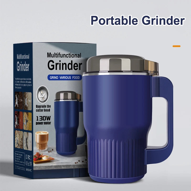 New Multi-function Electric Coffee Grinder 220V Home Soybean Nut Spice Grinder Portable Kitchen Spice Grinder Food Processor