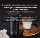 IKAPE Portable Coffee Machine Fit Capsules Ground Coffee Handheld Coffee Maker Manually For Camping Hiking No Heating Function