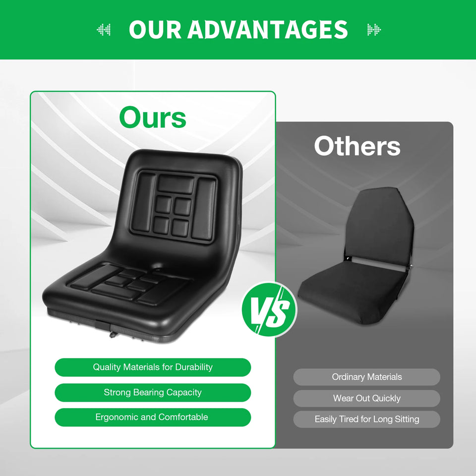 Universal Tractor Seat High Back Seat Suitable for Tractors, Harvesters, Forklifts, Excavators, Dump Trucks