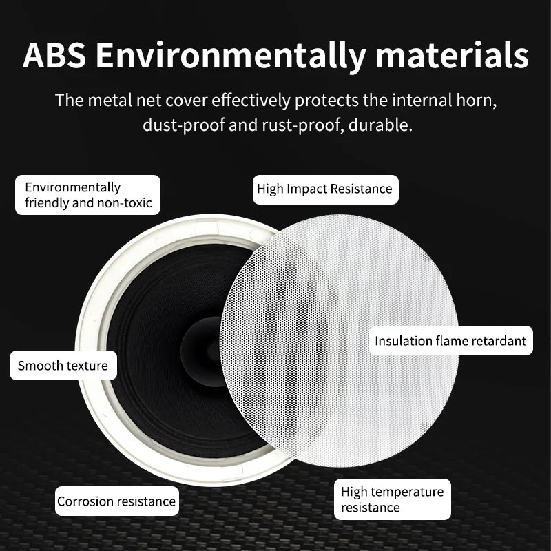 6 Inch 8 ohm Ceiling Speaker Full range stereo sound High fidelity sound quality Passive Speakers home Background Music system