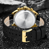 NAVIFORCE Waterproof Watches for Men Original Brand Luxury Leather Men's Quartz Wristwatch Fashion Military Chronograph Male