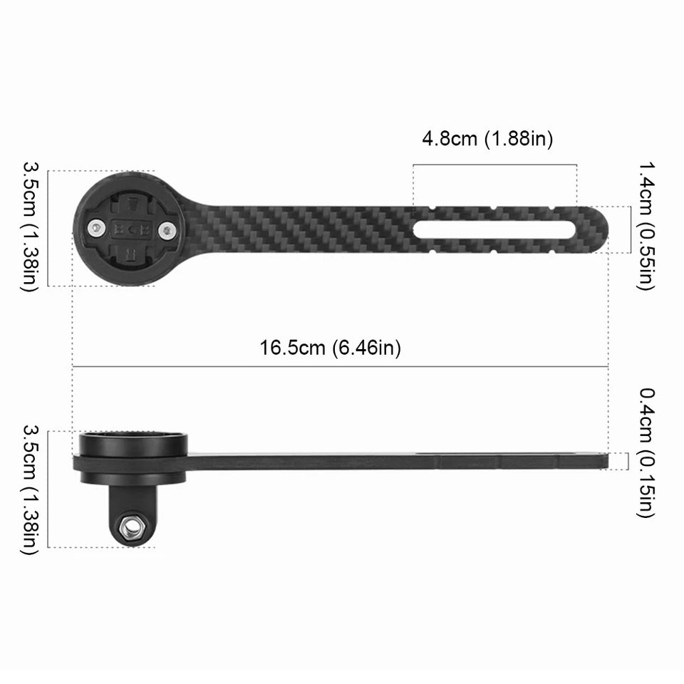 Carbon Fiber Bike Stopwatch Mount Universal Road Bike Speedometer Mount Holder Cycling Speedometer Support for Garmin