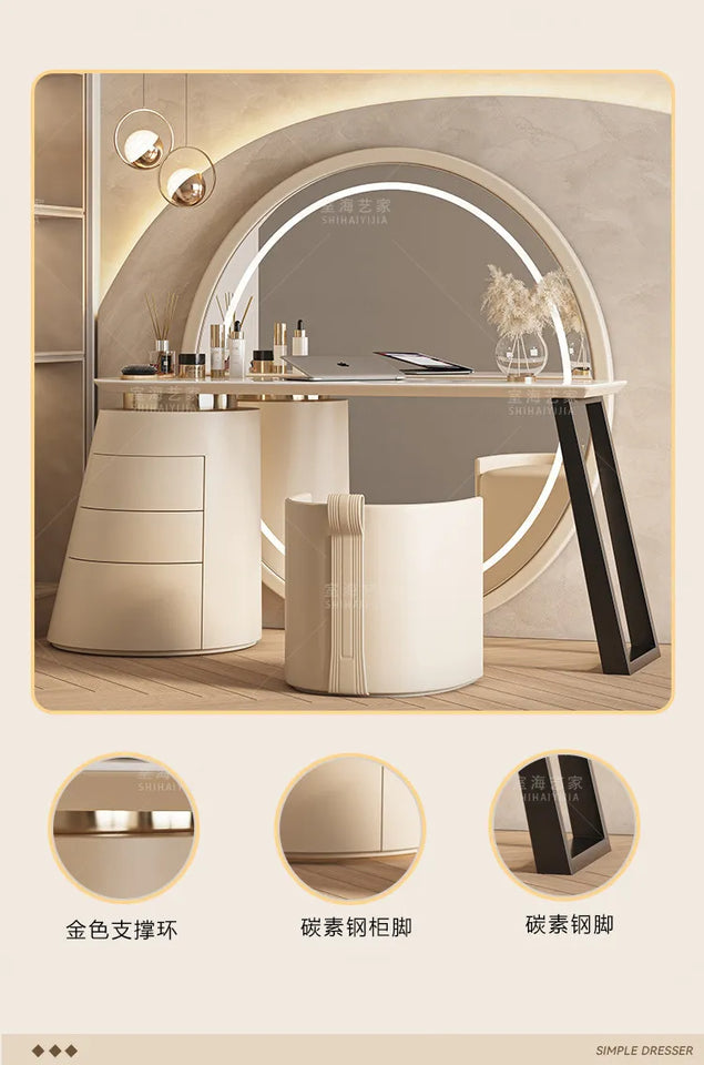 Oganizer Organizer Dressing Table Apartment Italian Ornaments Girls Dressing Table Drawer Modern Tocador Maquillaje Furniture