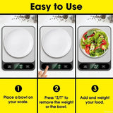 Digital Kitchen Scale Weight Electronic Scale Food Coffee Scales Smart Electronic Waterproof Digital Scale For Baking and Cook