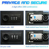 Combination Key Cabinet 20 Key Hooks Key Box Wall Mounted with Key/Code Lock Key Cabinet Security Lock Box Locking Key Cabinet