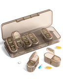 Pill Organizer, Pill Box 7 Day Am & Pm Pill Organizer 7 Days,Weekly Pill Case 2 Times a Day,Medicine Organizer for Travel