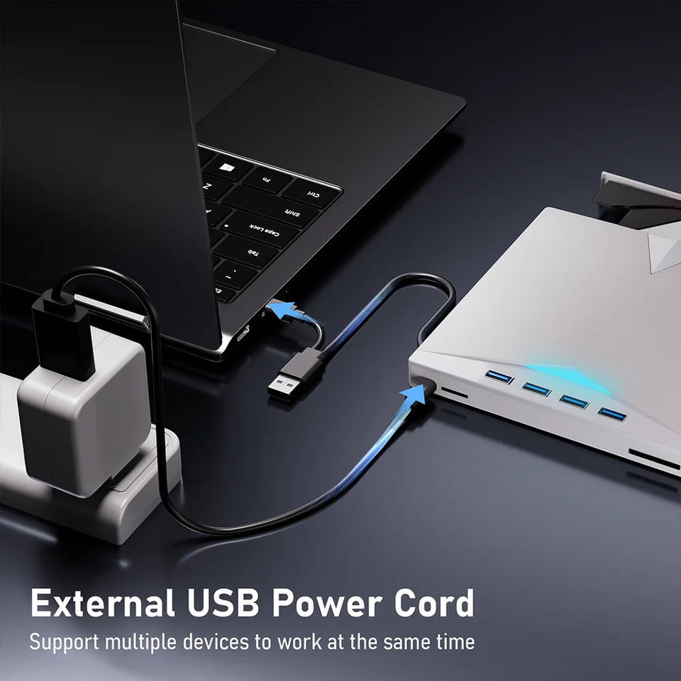 7-in-1 External DVD RW Optical Drive CD Burner Reader Player USB 3.0 Type-c optical drive external PC laptop desktop