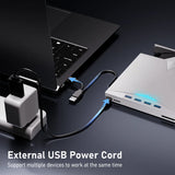 7-in-1 External DVD RW Optical Drive CD Burner Reader Player USB 3.0 Type-c optical drive external PC laptop desktop