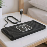 Wireless Phone Charger Wireless Car Charger Pad For Car 39 Inch Cable Automatic Sensing Non-Slip Charging Mat For Phone Vehicle