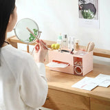 Tissue Box Napkin Holder Remote Control Storage Desk Organizer Office Multifunctional Sundries Stationery Ontainer Storage Home