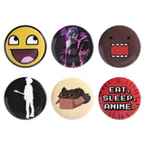 2-6pcs/set Hobby Collection Enamel Pins Reading Book Iced Coffee Knit Brooch Hiking Badges Music Korean Girls Band Jewelry