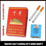 Portable Bubble Cigarette Box - Funny Prank Gag Gift for Adults, Outdoor Party & Office Decompression Toy