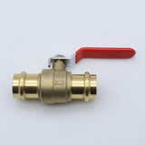 KING SMART 3/4" Press Full Port 1/4 Turn Press Ball Valve; for Hot and Cold Water System; 5 Pcs/Case; Lead Free Brass; 80245