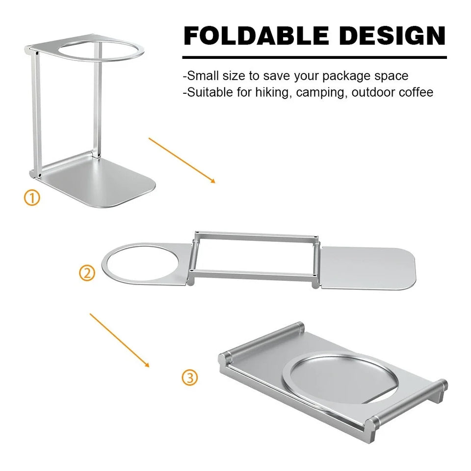 Coffee Machine Stand Drip Filter Coffee Stand Aluminum Alloy Foldable Lightweight Outdoor Quality Professional Coffee Accessorie