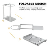 Coffee Machine Stand Drip Filter Coffee Stand Aluminum Alloy Foldable Lightweight Outdoor Quality Professional Coffee Accessorie