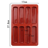 Commercial Silicone Tiramisu Finger Cookies Mold Non-Stick DIY Baking Tools for Household High-Temperature Resistant 15-Diy
