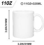 Set of 36 Sublimation Blanks Dishwasher Safe White Ceramic Coffee Mugs 11oz for Milk Tea Cola Water