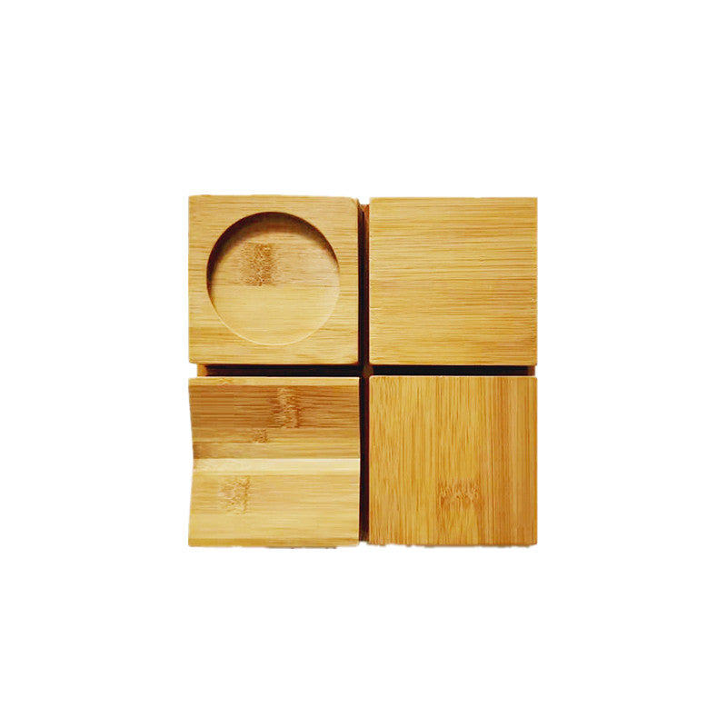 Creative Jiugongge Molecular Cuisine Western Restaurant Plate Dessert Wooden Tableware Restaurant Dim Sum Plate Barbecue Plate