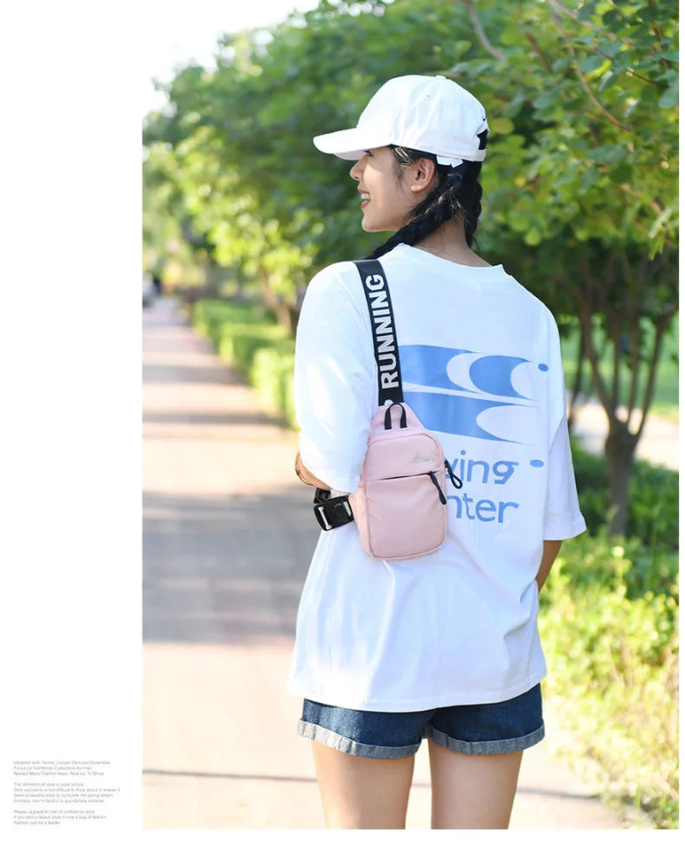 small chest bag women travel mobile phone bag outdoor Sports bag for men mini sling shoulder bag female messenger bag girl gift