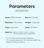 2pcs CYCLAMI Ultralight Bike Inner Tube 26 27.5 29 Inches MTB Bicycle TPU Material Bicycle Tire 45mm French Valve FV Super Light