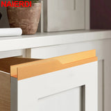 NAIERDI Black Lightning Long Furniture Handles 600-1800mm Aluminum Alloy Cabinet Handles Cupboard Door Handles Door Hardware