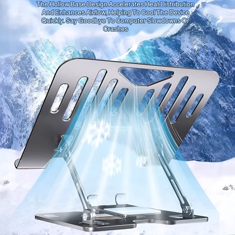 Laptop Stand Office Liftable Carbon Steel Laptop Stand Two in One Heightened Foldable Vertical Cooling Ergonomic Laptop Stand