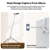 Ulanzi TT88 Overhead Selfie Stick 1.44M with MagSafe Clamp Photograph Tripod 360° Panoramic Shooting for Phone Livestream Vlog