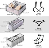 Closet Organizer For Underwear Socks Home Cabinet Divider Storage Box Storage Organizer for clothes Foldable Drawer Organizer