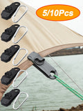5/10PC Camping Tarp Clips Clamp Canvas Heavy Duty Lock Grip Tent Fasteners Clips Pool Awning Bungee Cord Car Tighten for Outdoor