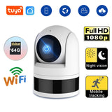 Tuya WiFi Camera 1080P HD Indoor Security Monitor Smart Life APP Real-time Surveillance Camera Supports Two-way Voice Intercom